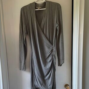 Banana Republic Gray Long Sleeve Dress